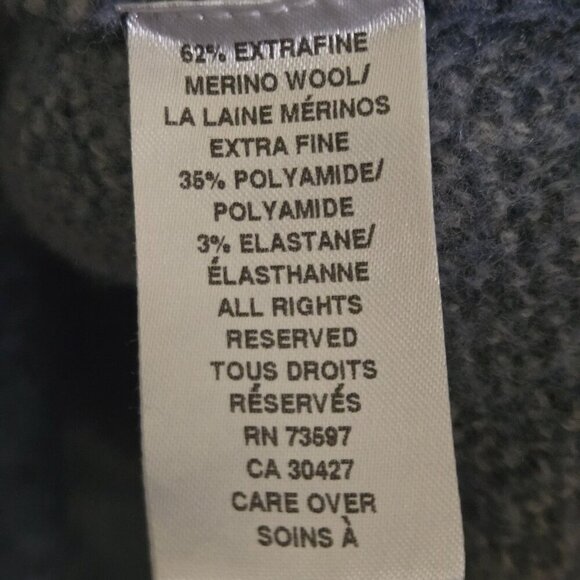 Raffi Waterfront Merino Wool Aztec Jaquard Cardigan Pockets Open a front Size S - Picture 10 of 11